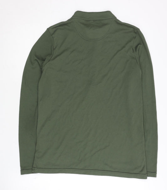 Peter Storm Men's Green L Sweatshirt 1/4 Zip Mock Neck