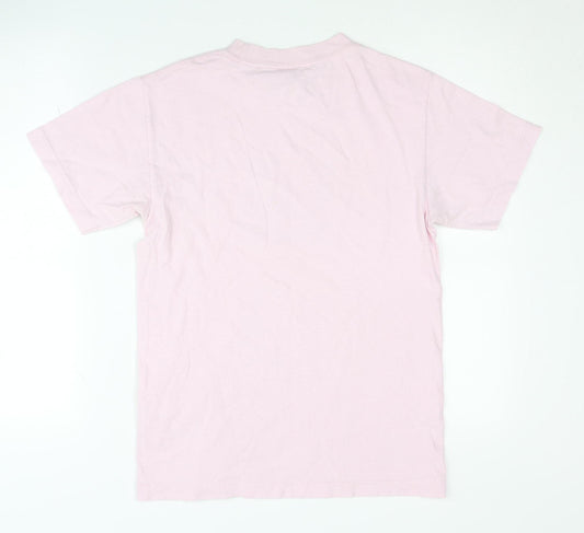 Unisex Adultss UK Size S SCUM Pink Cotton T-Shirt