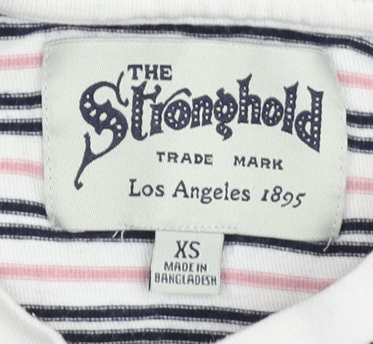 The Stronghold Unisex Stripe T-Shirt XS Multicoloured
