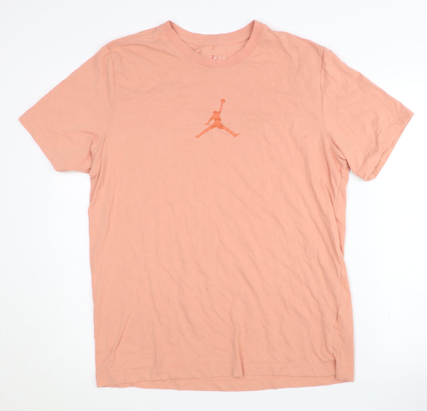 Jordan Men's Pink Crew Neck T-Shirt Size L
