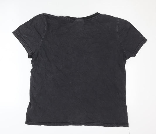 Disney Unisex Black Graphic T-Shirt M