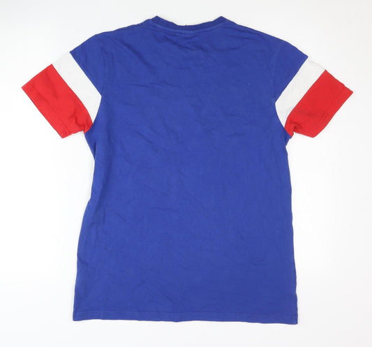 Ellesse Men's Blue Graphic T-Shirt Medium