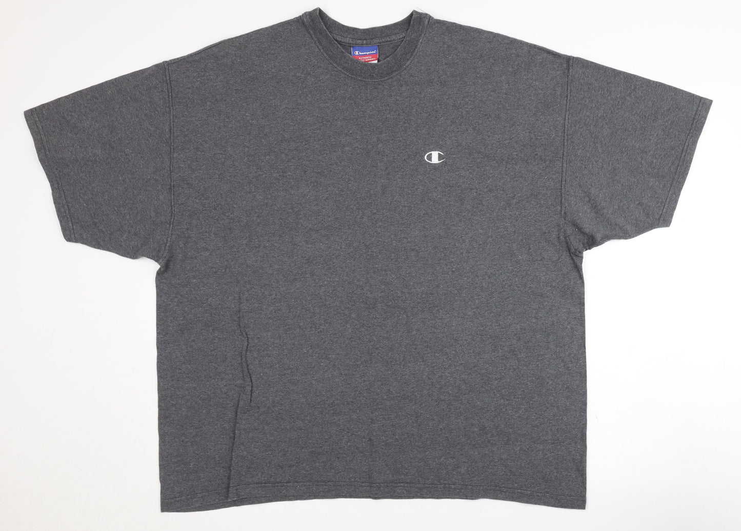 Champion Men's Grey XL Crew Neck T-Shirt Logo