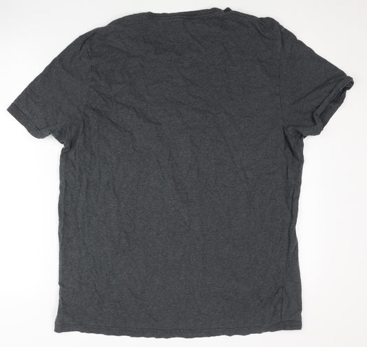 Fat Face Men's Grey Beer Graphic T-Shirt 2XL