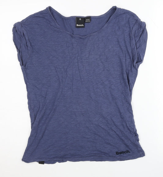 Womens UK Size XS Bench Blue Cotton Blend T-Shirt