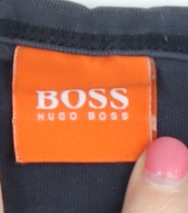 Hugo Boss Men's Blue Long Sleeve T-Shirt XL