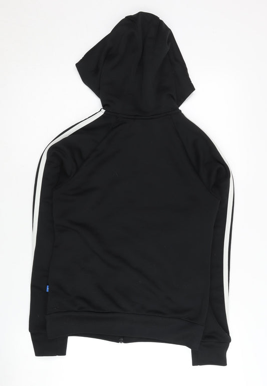 Adidas Women's Black Track Jacket, Size 8, Hoodie