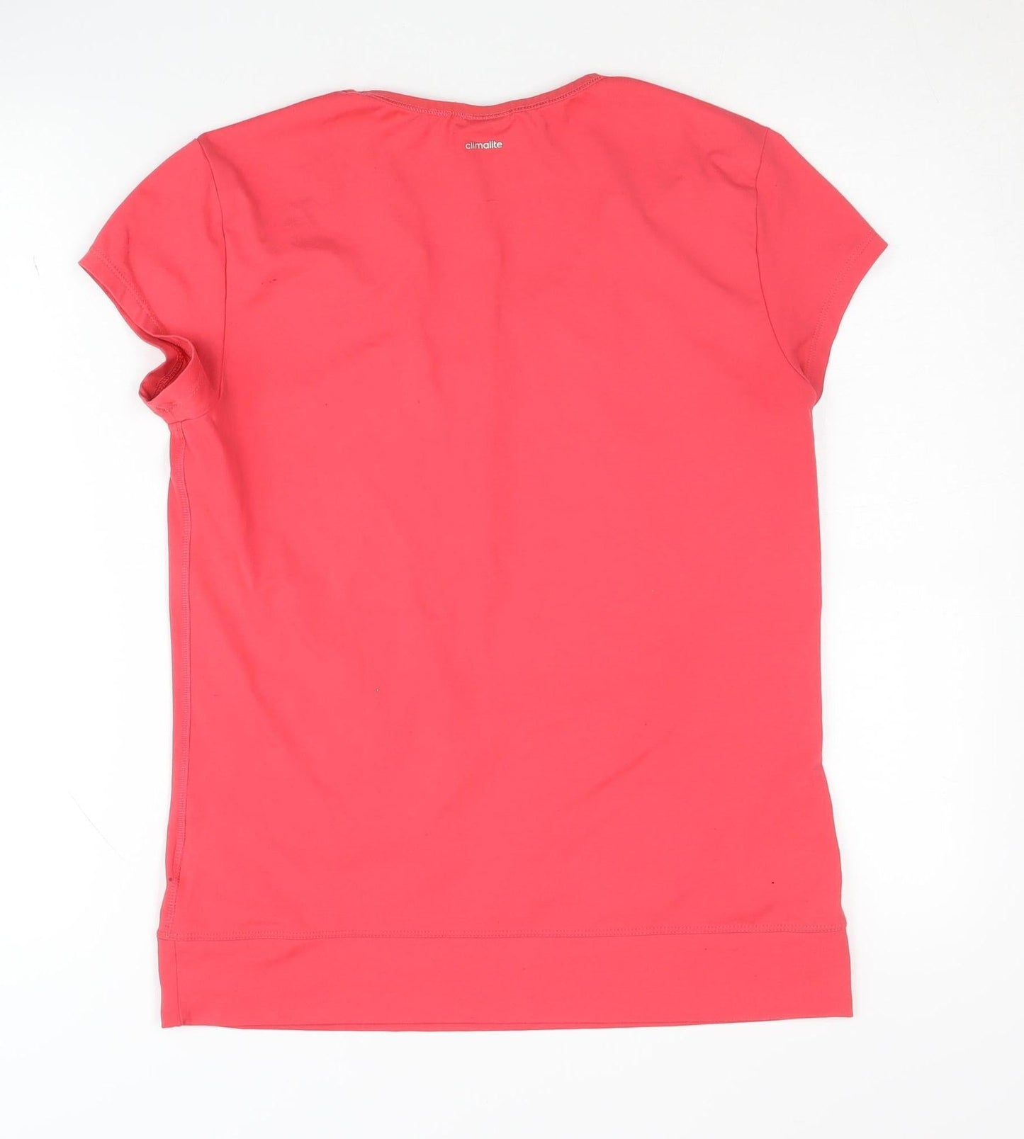 Adidas Women's Red T-Shirt, Size M, Quick Dry Activewear