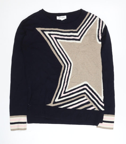 White Stuff Women's Multicoloured Geometric Knit Jumper
