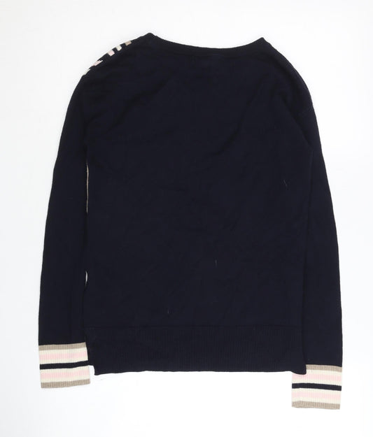 White Stuff Women's Multicoloured Geometric Knit Jumper