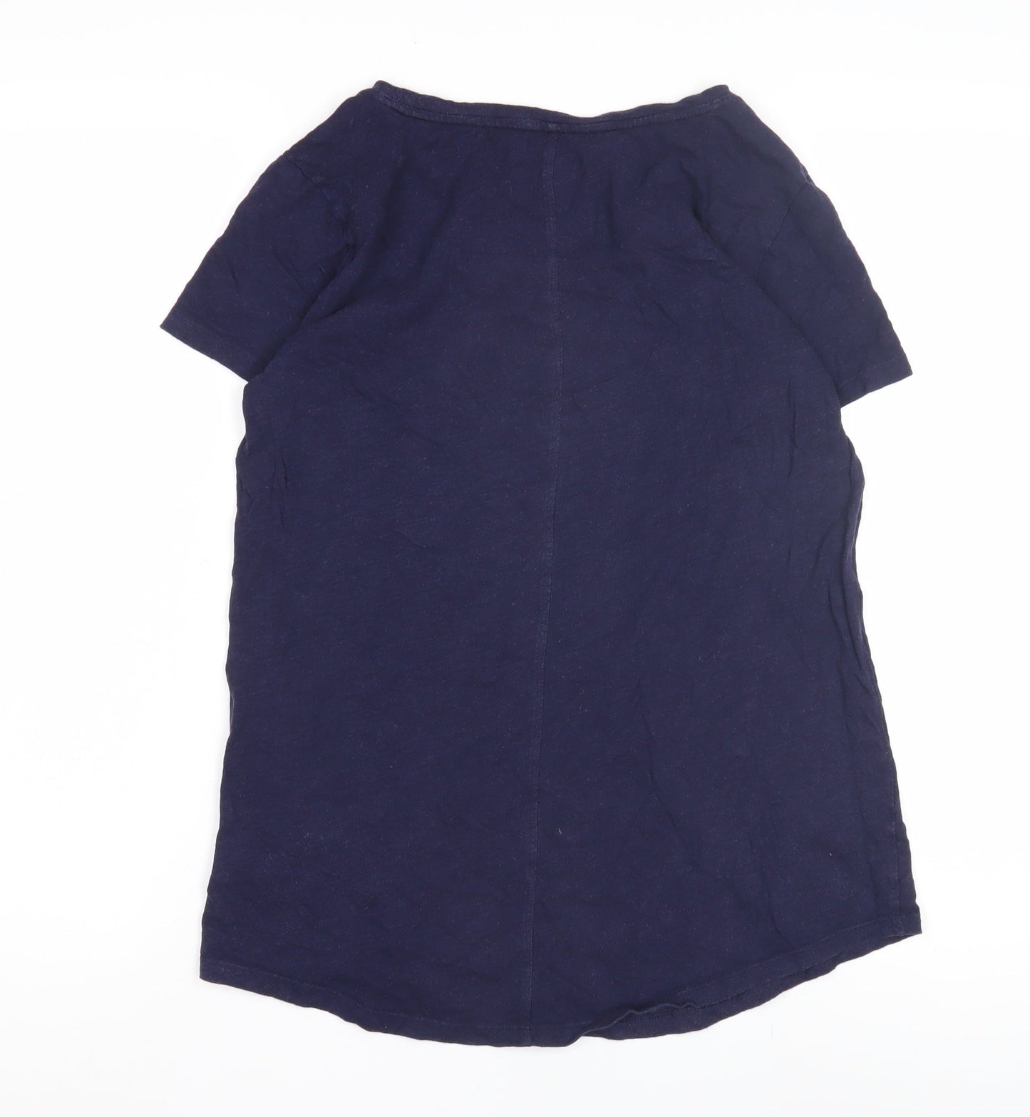 GAP Women's Blue M T-Shirt, Solid Casual Short Sleeve