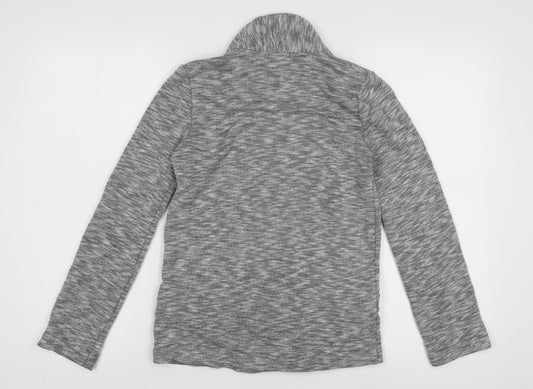 Oasis Women's Grey XS Knit Blazer Open Front Casual