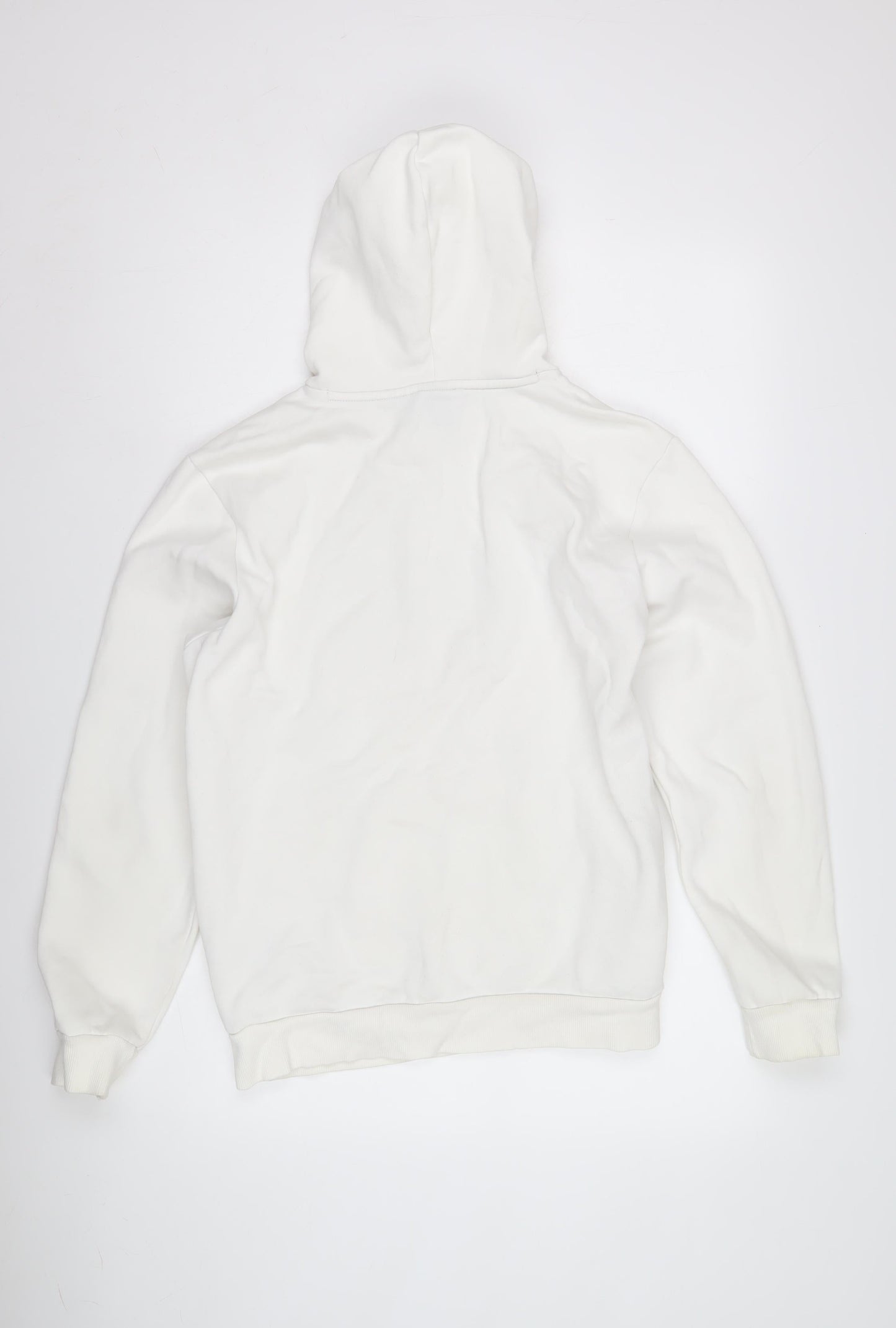 Puma Men's White Pullover Hoodie M Logo Style