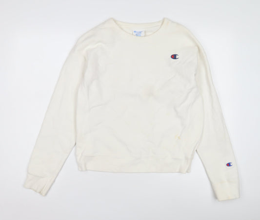 Champion Ivory Crew Neck Sweatshirt M Unisex Adults