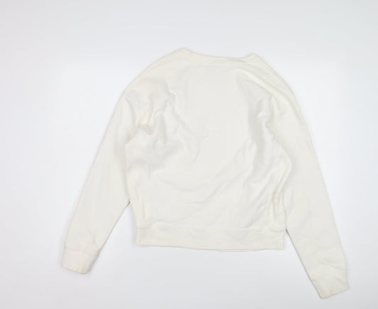 Champion Ivory Crew Neck Sweatshirt M Unisex Adults