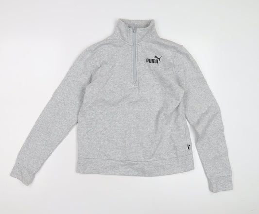 Puma Women's Grey XS Pullover Sweatshirt, Casual, Gym