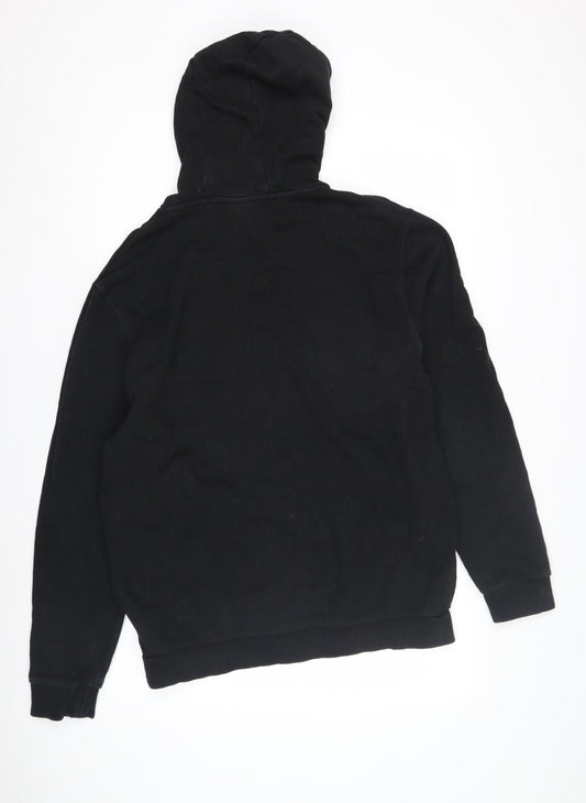 Ellesse Men's Black Hoodie L Pullover Logo Casual