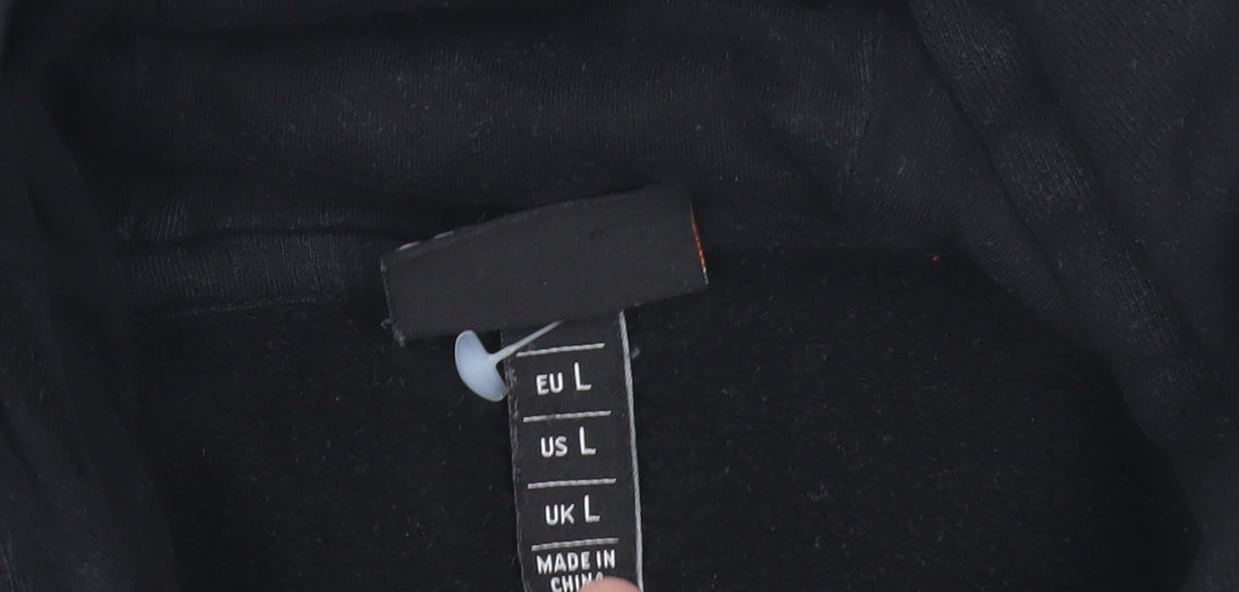 Ellesse Men's Black Hoodie L Pullover Logo Casual
