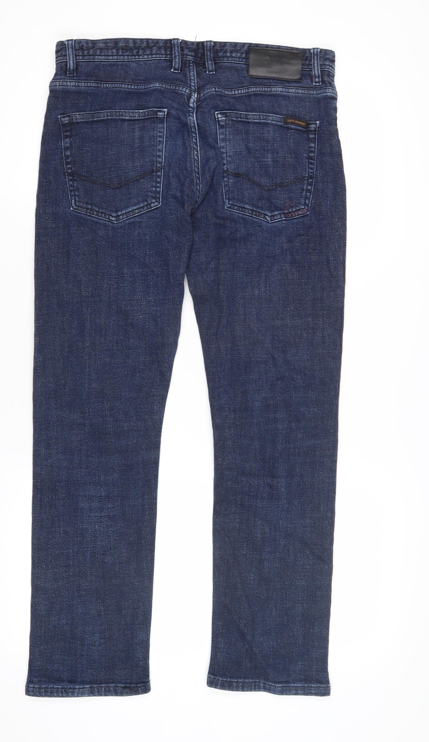 Jeff Banks Men's Blue Straight Jeans Size L