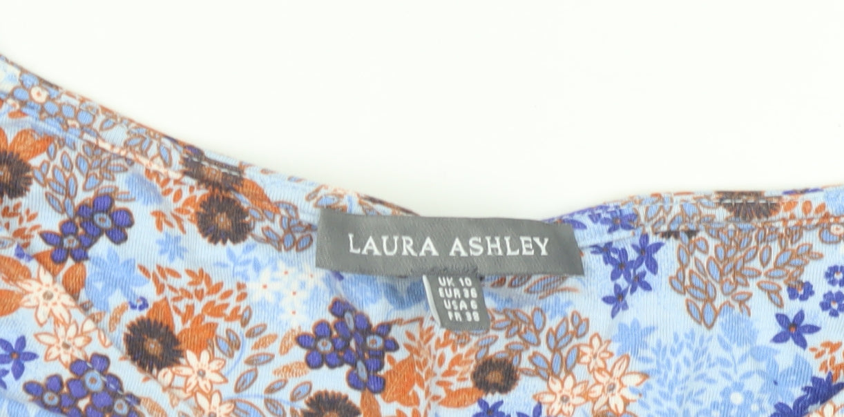 Laura Ashley Women's Floral Blouse, Multicoloured, UK 10