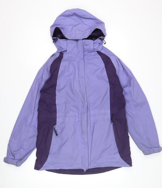Peter Storm Women's Purple Waterproof Rain Jacket Size 12