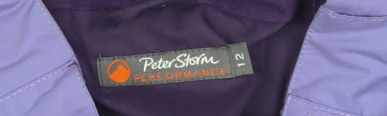 Peter Storm Women's Purple Waterproof Rain Jacket Size 12