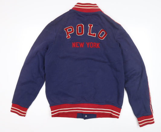 Polo Ralph Lauren Men's Blue Varsity Jacket Size S