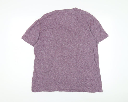 Fatface Men’s Purple Cotton Crew Neck T-Shirt L