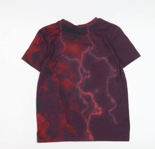 George Boys Red Graphic Print T-Shirt, Size 10-11, Pullover Style