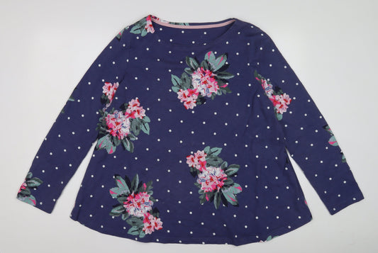 Joules Women's Blue Floral T-Shirt
