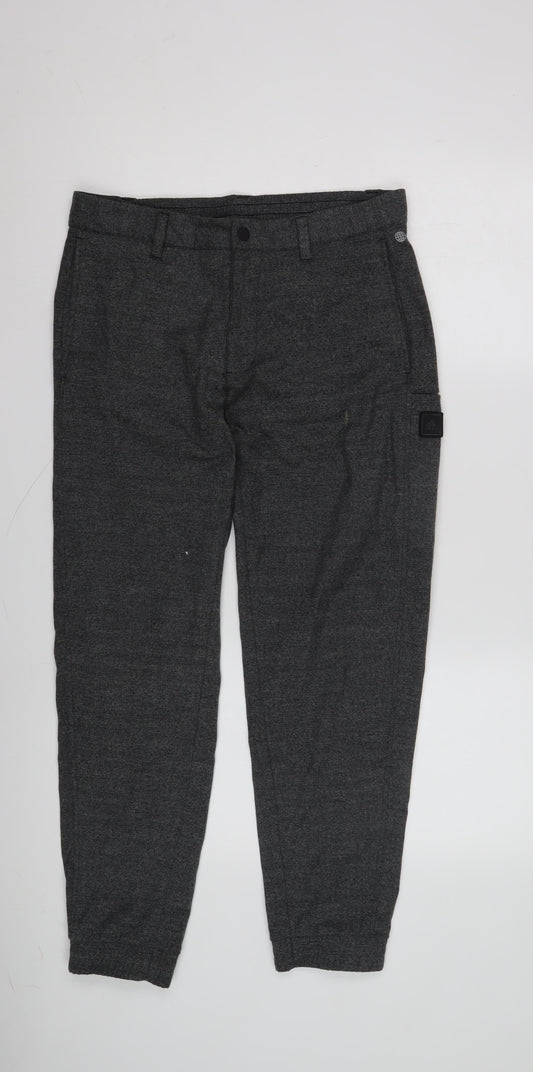 Adidas Men's Grey Jogger Trousers, Medium, Casual