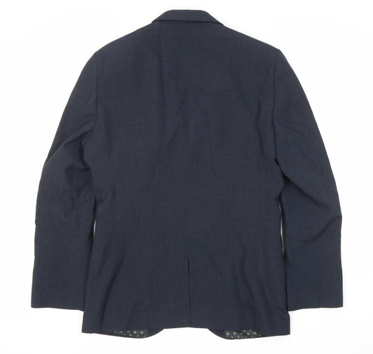 Next Men's Blue Blazer 38 Regular Single-Breasted