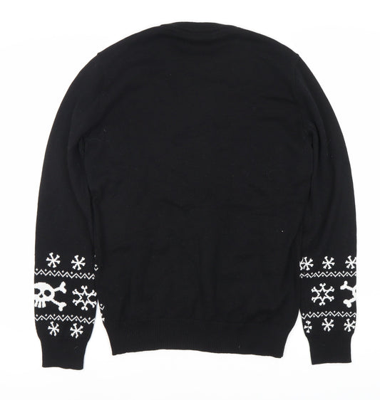 Disney Unisex Adult Black Small Christmas Pullover
