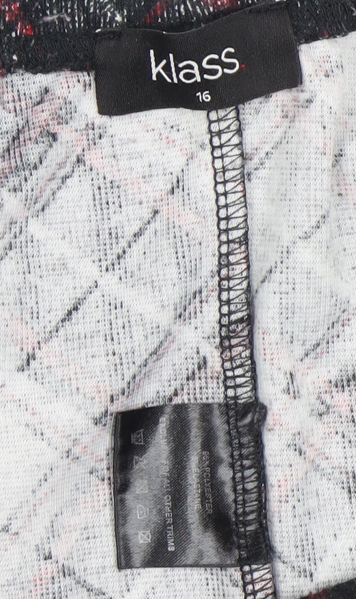 Klass Women's Multicoloured Check Trousers Size 16