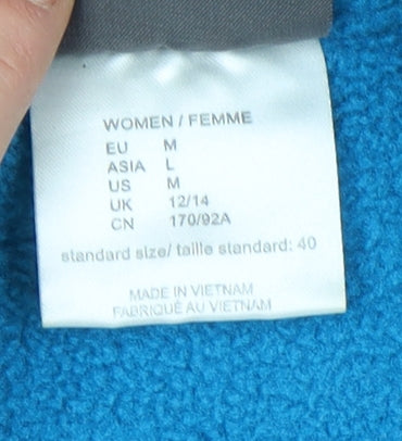 Jack Wolfskin Women's Blue Fleece Jacket Size M