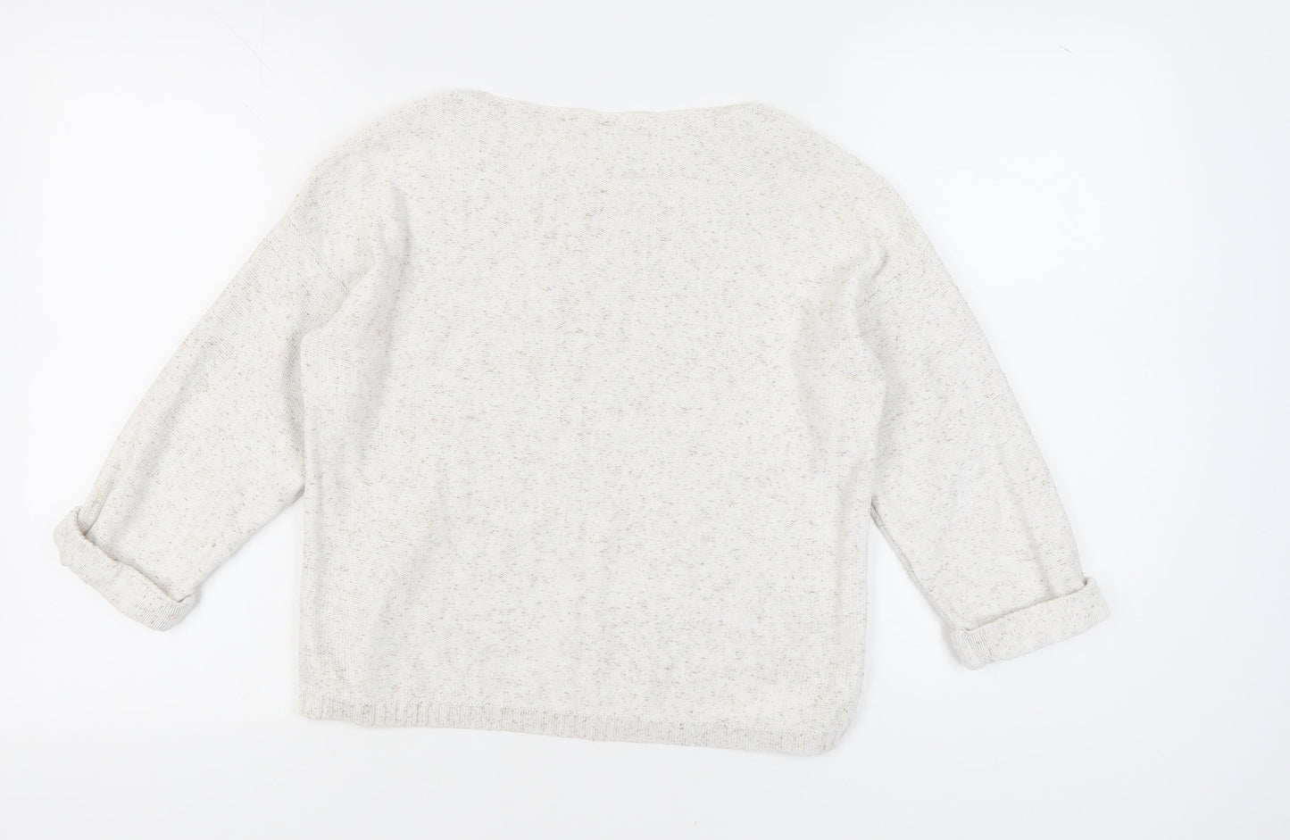 Fat Face Women's Ivory Pullover Jumper, Size 12