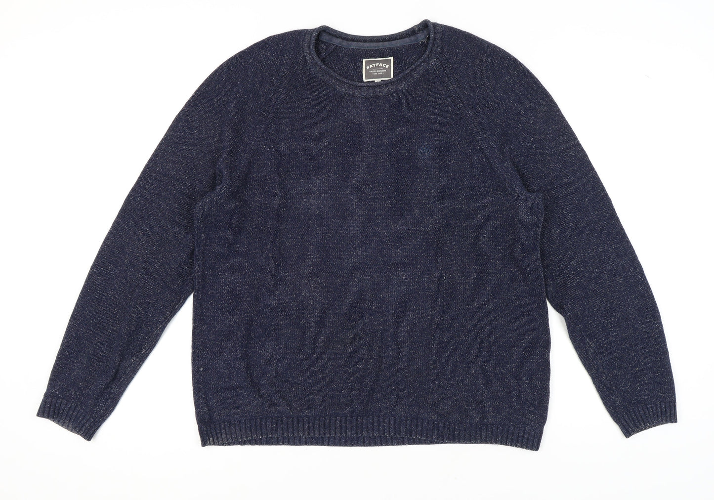 FatFace Men's Blue Wool Pullover Jumper L