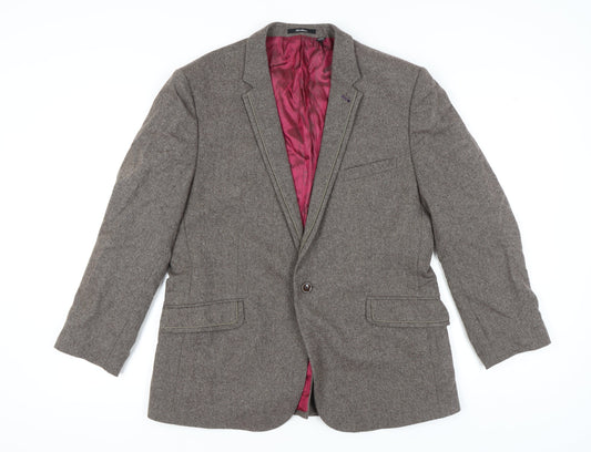 Ted Baker Men's Brown Tweed Blazer Jacket Size 5