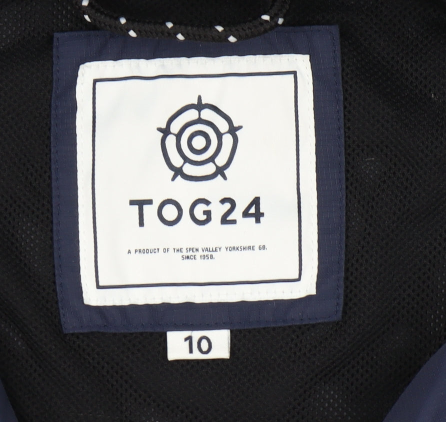 TOG24 Women's Blue Parka Jacket, Size 10
