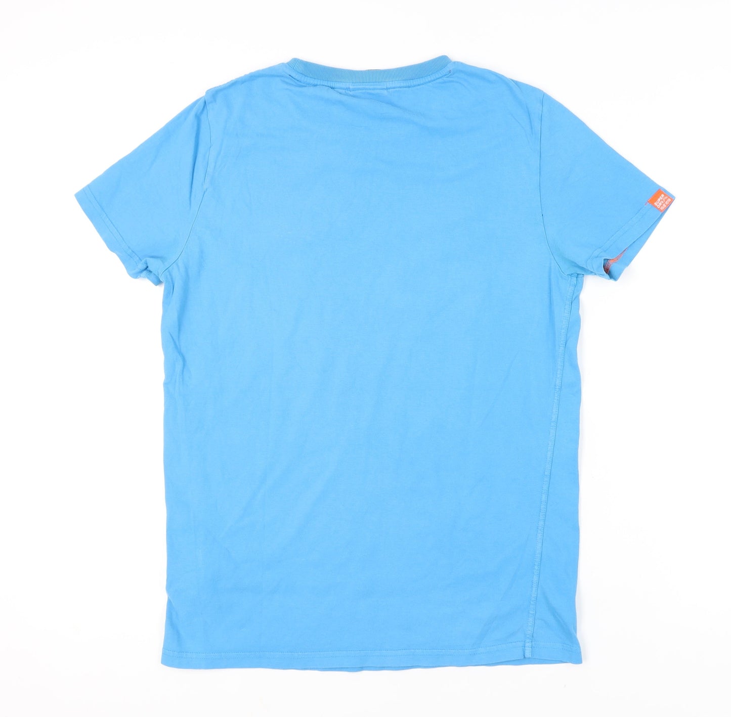 Superdry Men's Blue T-Shirt, Medium, Crew Neck