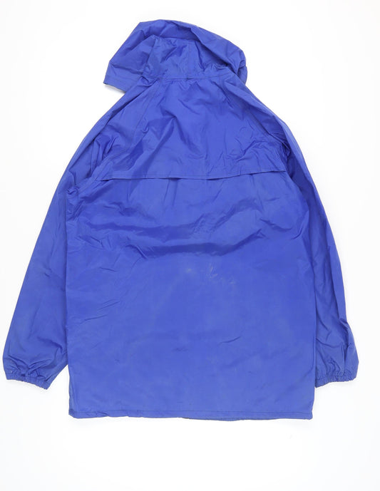 Gelert Women's Blue Rain Coat M Waterproof Hooded