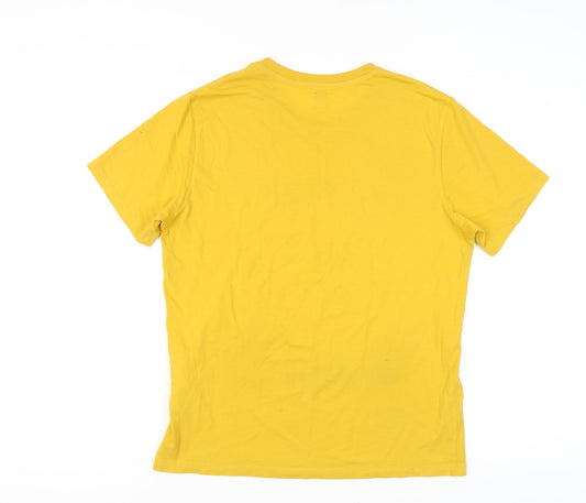 Levi's Men's Yellow Graphic Print T-Shirt M