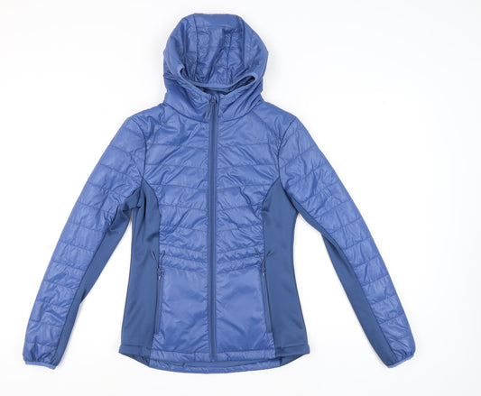 Mountain Warehouse Women's Blue Puffer Jacket UK 8