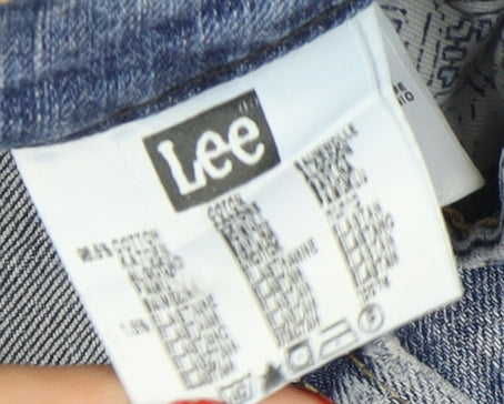 Lee Women's Blue Straight Jeans, Size 10, Light Wash