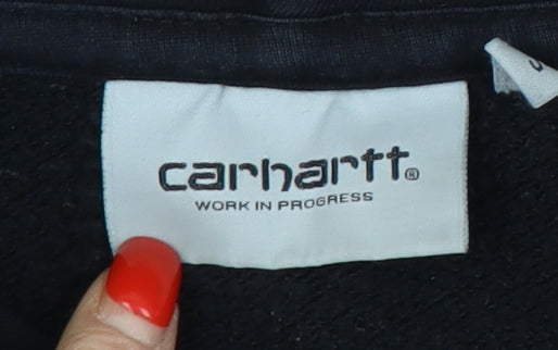 Carhartt Men's Black Hoodie Size S Pullover Logo