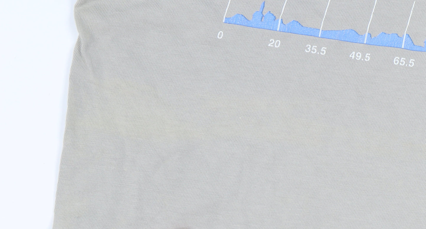 Nike Men's Beige Sports T-Shirt M Graphic