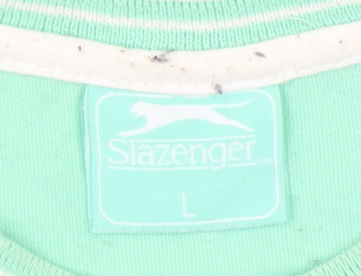 Slazenger Men's Green Short Sleeve T-Shirt L
