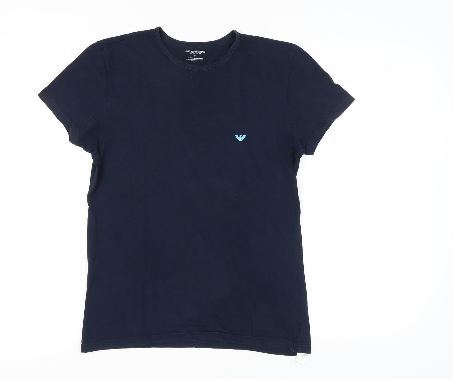 Emporio Armani Men's Blue Medium Crew Neck T-Shirt
