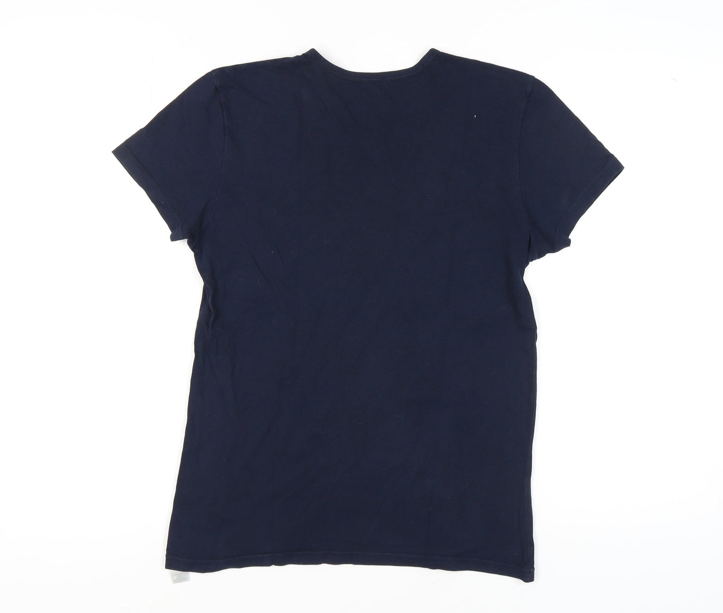 Emporio Armani Men's Blue Medium Crew Neck T-Shirt