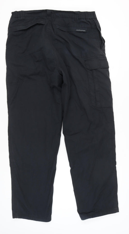 Craghoppers Men's Black Cargo Trousers Size 34